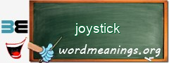 WordMeaning blackboard for joystick